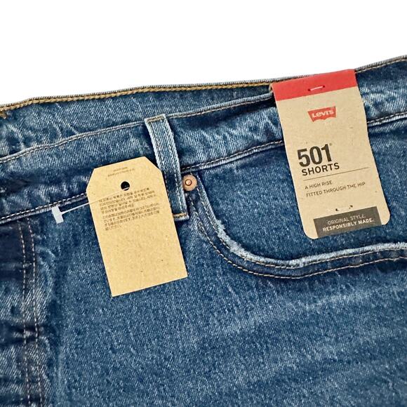 Levi's 501 High Rise Shorts 20W NWT - Picture 4 of 7